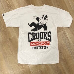 White Crooks & Monopoly Graphic T-Shirt